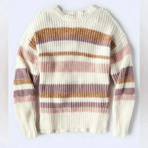 Aéropostale Multi-Stripe Crew Sweater